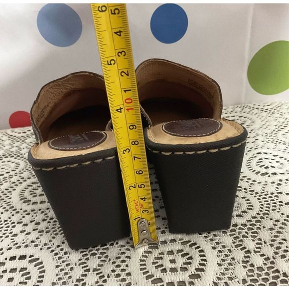 Born Brown Mule Leather Size 7 NICE! 🍒🌸 - Picture 7 of 16